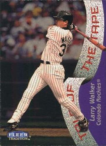 #340 Larry Walker - Colorado Rockies - 1998 Fleer Tradition Baseball