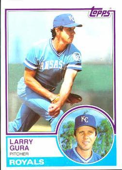 #340 Larry Gura - Kansas City Royals - 1983 Topps Baseball