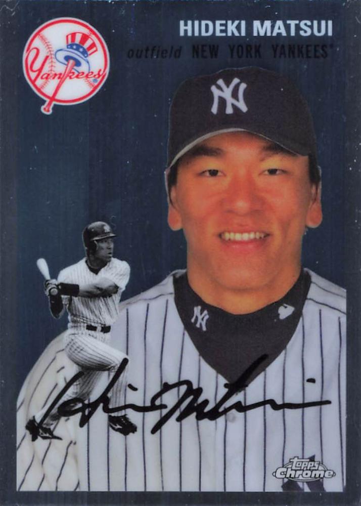 #341 Hideki Matsui - New York Yankees - 2023 Topps Chrome Platinum Anniversary Baseball