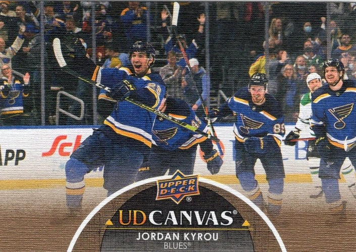 #C341 Jordan Kyrou - St. Louis Blues - 2021-22 Upper Deck - UD Canvas Hockey
