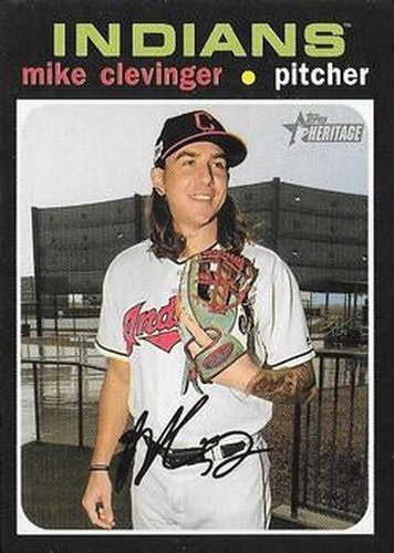 #341 Mike Clevinger - Cleveland Indians - 2020 Topps Heritage Baseball