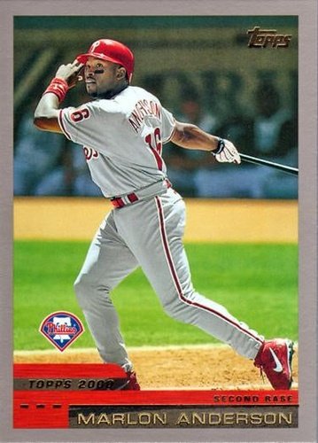 #341 Marlon Anderson - Philadelphia Phillies - 2000 Topps Baseball