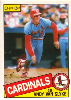 #341 Andy Van Slyke - St. Louis Cardinals - 1985 O-Pee-Chee Baseball