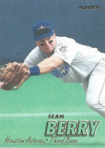 #341 Sean Berry - Houston Astros - 1997 Fleer Baseball