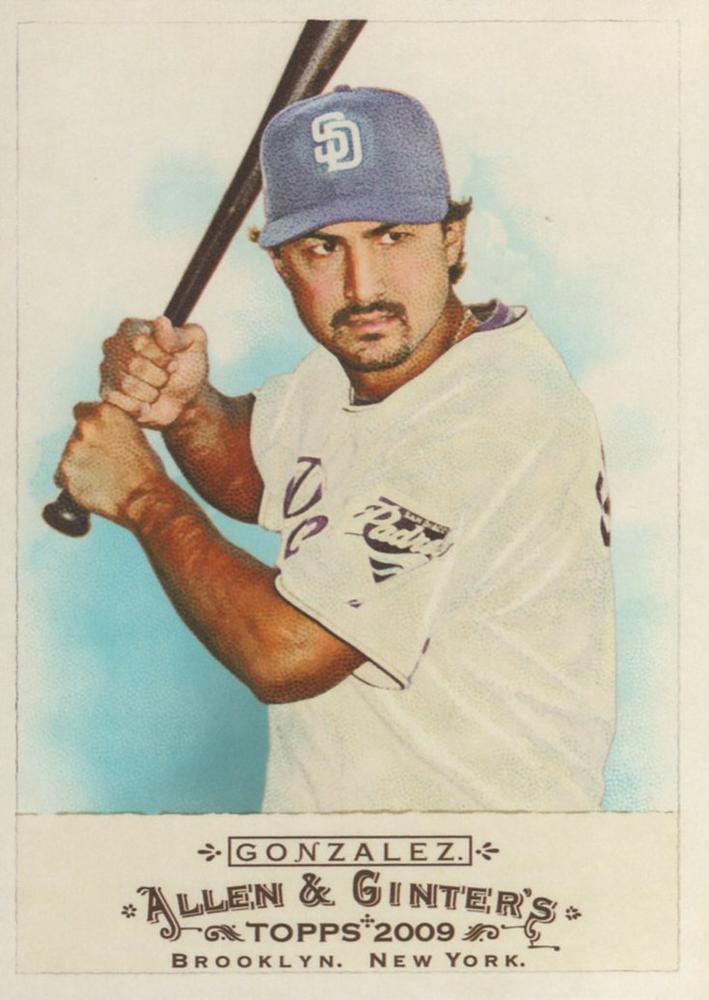 #341 Edgar Gonzalez - San Diego Padres - 2009 Topps Allen & Ginter Baseball