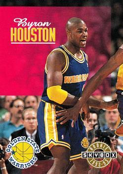 #341 Byron Houston - Golden State Warriors - 1992-93 SkyBox Basketball