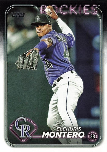 #341 Elehuris Montero - Colorado Rockies - 2024 Topps Baseball