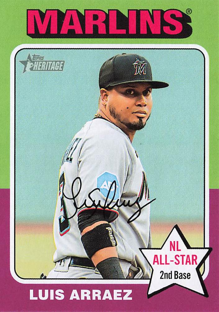 #341 Luis Arraez - Miami Marlins - 2024 Topps Heritage Baseball