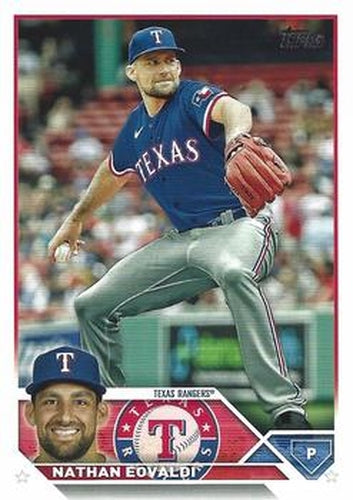 #341 Nathan Eovaldi - Texas Rangers - 2023 Topps Baseball