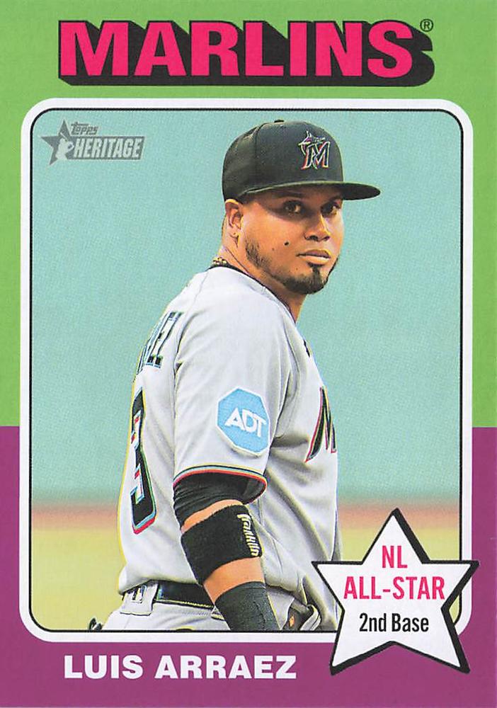 #341d Luis Arraez - Miami Marlins - 2024 Topps Heritage Baseball