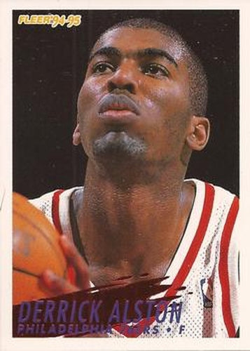 #342 Derrick Alston - Philadelphia 76ers - 1994-95 Fleer Basketball