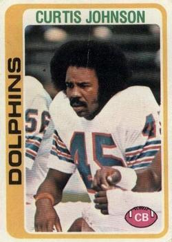 #342 Curtis Johnson - Miami Dolphins - 1978 Topps Football