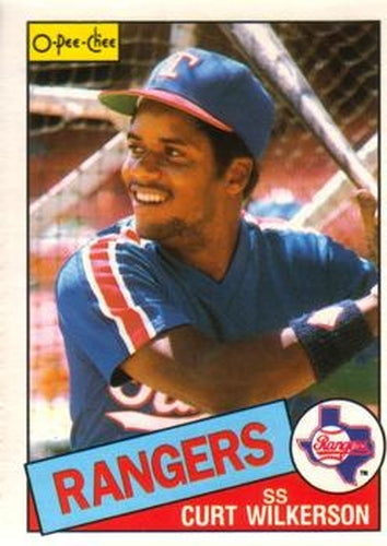 #342 Curt Wilkerson - Texas Rangers - 1985 O-Pee-Chee Baseball