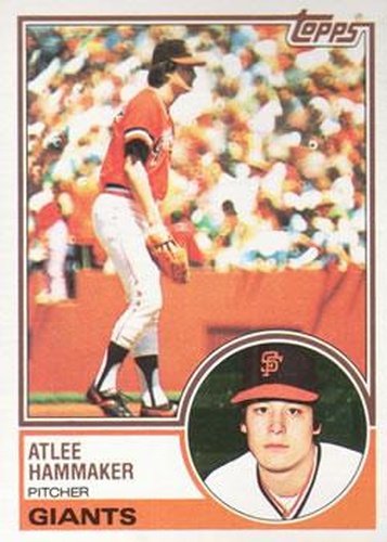 #342 Atlee Hammaker - San Francisco Giants - 1983 Topps Baseball