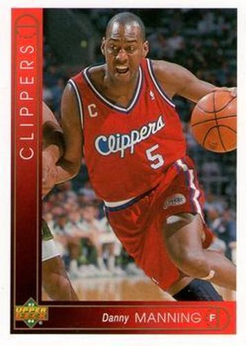 #342 Danny Manning - Los Angeles Clippers - 1993-94 Upper Deck Basketball