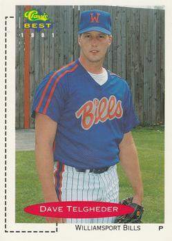#342 Dave Telgheder - Williamsport Bills - 1991 Classic Best Baseball