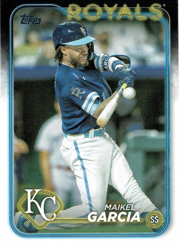 #342 Maikel Garcia - Kansas City Royals - 2024 Topps Baseball