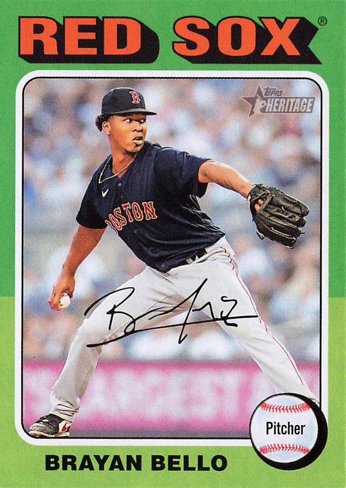 #342 Brayan Bello - Boston Red Sox - 2024 Topps Heritage Baseball
