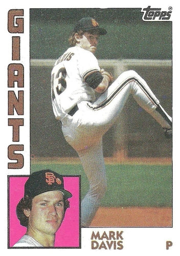 #343 Mark Davis - San Francisco Giants - 1984 Topps Baseball