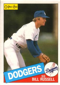 #343 Bill Russell - Los Angeles Dodgers - 1985 O-Pee-Chee Baseball