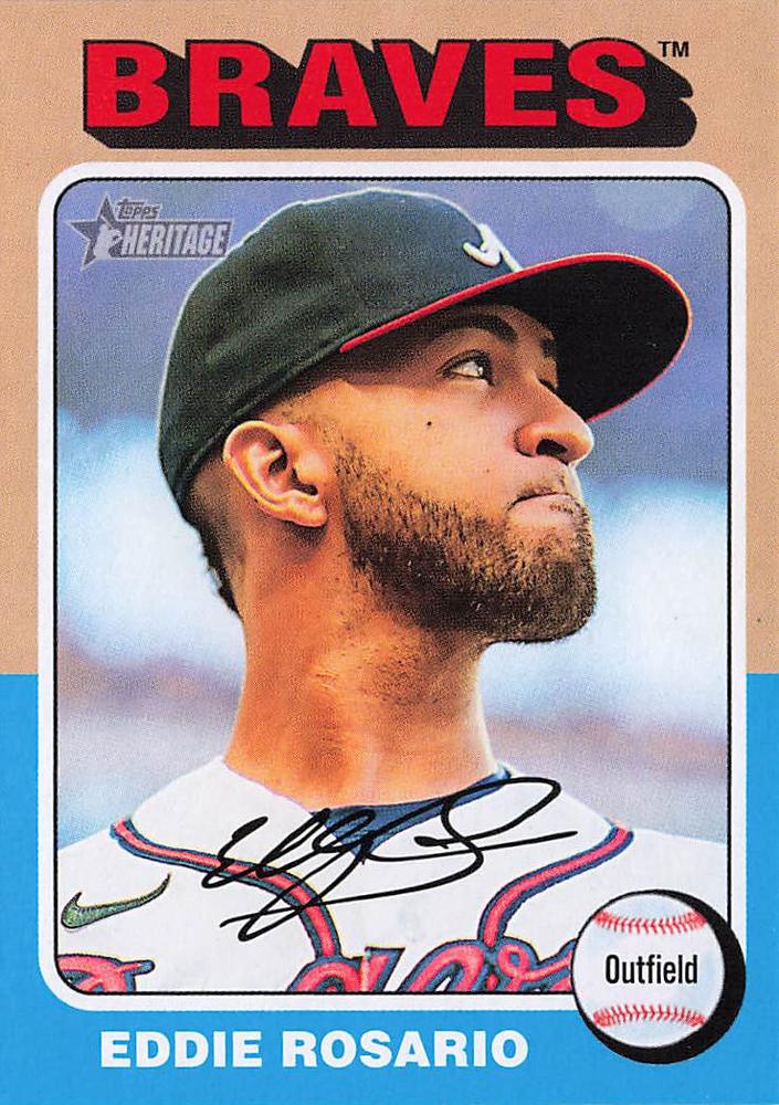 #343 Eddie Rosario - Atlanta Braves - 2024 Topps Heritage Baseball