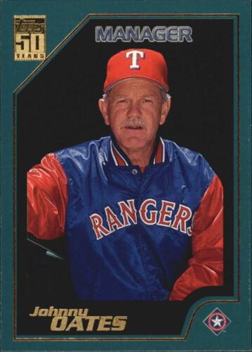 #343 Johnny Oates - Texas Rangers - 2001 Topps Baseball