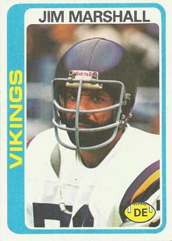 #343 Jim Marshall - Minnesota Vikings - 1978 Topps Football