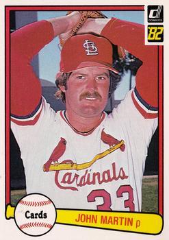 #343 John Martin - St. Louis Cardinals - 1982 Donruss Baseball