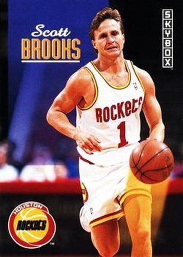 #343 Scott Brooks - Houston Rockets - 1992-93 SkyBox Basketball