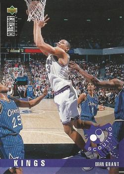 #343 Brian Grant - Sacramento Kings - 1995-96 Collector's Choice Basketball