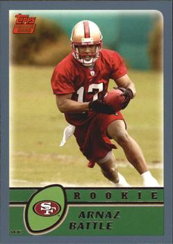 #343 Arnaz Battle - San Francisco 49ers - 2003 Topps Football