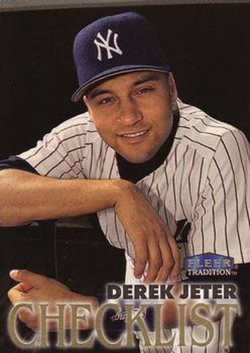 #343 Derek Jeter - New York Yankees - 1998 Fleer Tradition Baseball