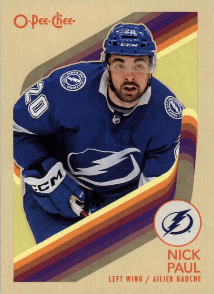 #343 Nick Paul - Tampa Bay Lightning - 2023-24 O-Pee-Chee - Retro Hockey