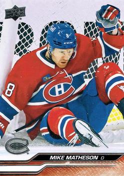 #344 Mike Matheson - Montreal Canadiens -2023-24 Upper Deck Hockey