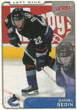 #344 Daniel Sedin - Vancouver Canucks - 2001-02 Upper Deck Victory Hockey