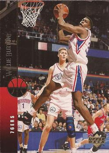 #344 Willie Burton - Philadelphia 76ers - 1994-95 Upper Deck Basketball