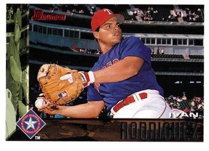 #344 Ivan Rodriguez - Texas Rangers - 1995 Bowman Baseball