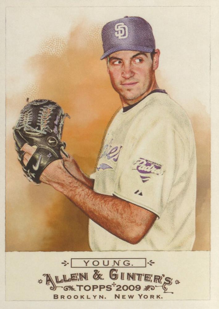 #344 Chris Young - San Diego Padres - 2009 Topps Allen & Ginter Baseball