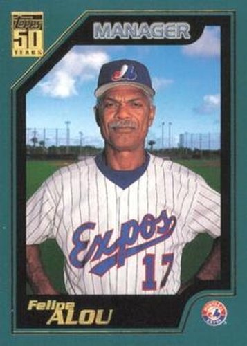 #344 Felipe Alou - Montreal Expos - 2001 Topps Baseball