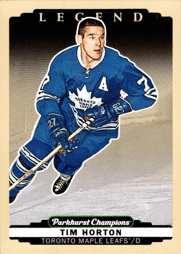 #344 Tim Horton - Toronto Maple Leafs - 2022-23 Parkhurst Champions Hockey