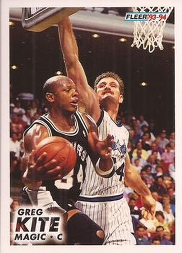 #344 Greg Kite - Orlando Magic - 1993-94 Fleer Basketball