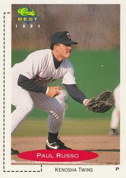 #344 Paul Russo - Kenosha Twins - 1991 Classic Best Baseball