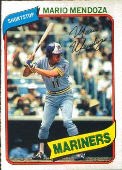 #344 Mario Mendoza - Seattle Mariners - 1980 O-Pee-Chee Baseball