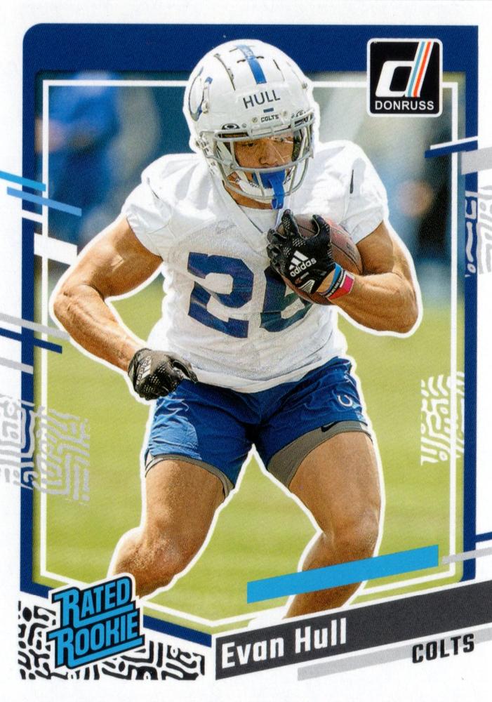 #344 Evan Hull - Indianapolis Colts - 2023 Donruss Football