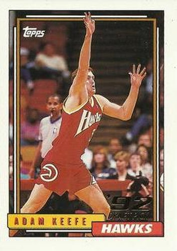 #344 Adam Keefe - Atlanta Hawks - 1992-93 Topps Basketball