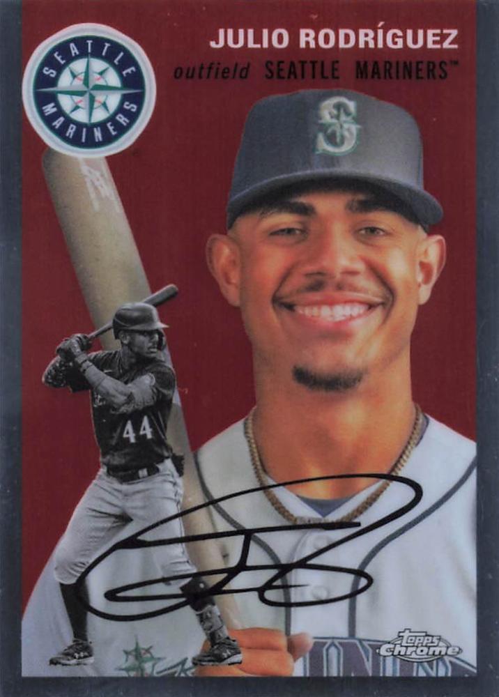 #345 Julio Rodríguez - Seattle Mariners - 2023 Topps Chrome Platinum Anniversary Baseball