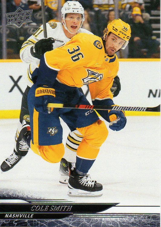 #345 Cole Smith - Nashville Predators - 2024-25 Upper Deck Hockey