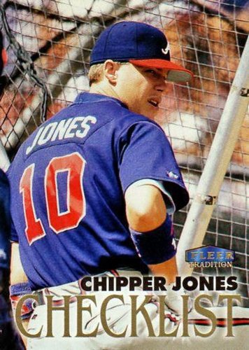 #345 Chipper Jones - Atlanta Braves - 1998 Fleer Tradition Baseball