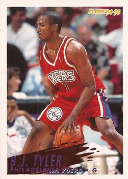 #345 B.J. Tyler - Philadelphia 76ers - 1994-95 Fleer Basketball