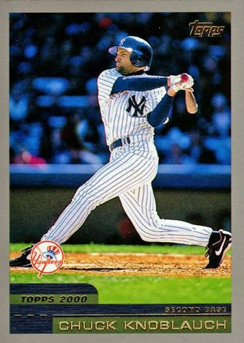 #345 Chuck Knoblauch - New York Yankees - 2000 Topps Baseball
